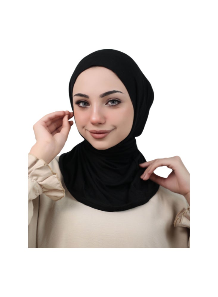 Premium Kuwaiti Cotton Pull-on Hijab - One-Piece Ready-to-Wear - Multi-colors - Image 1